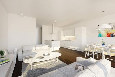 Appartement met één slaapkamer.