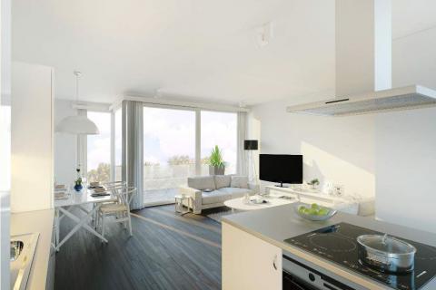 Appartement met één slaapkamer.