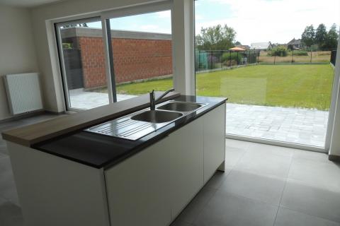 Gezellige nieuwbouwwoning te huur 3 SLPK te Merelbeke/Schelderode