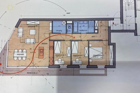 Nieuwbouwappartement 3 slaapkamers