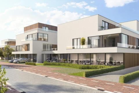 Service Flat in Wetteren met terras, lift, 1 slaapkamer, bouwjaar 2019 en zorgverlening. Inclusief restaurant, fitnessruimte, welness, tuin, animatie, petanqueb