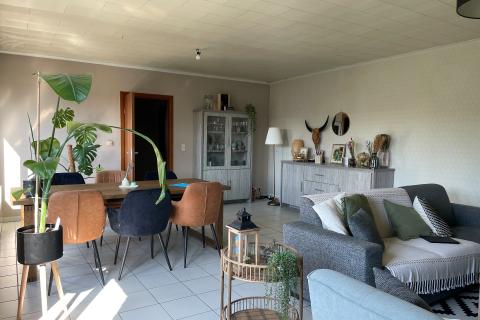 Gezellig duplex appartement te Kalken met 2 slaapkamers