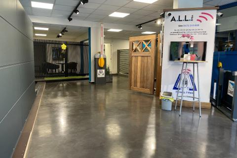 Showroom, atelier en appartement in Merelbeke-Melle, gerenoveerd in 2015, 650.00m² perceeloppervlakte, 226.00m² bewoonbare oppervlakte