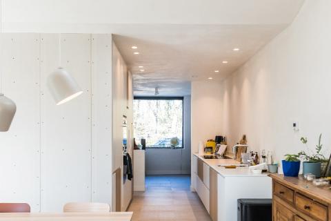 Ruime half open bebouwing met tuin en terras in Gent, 3 slaapkamers, EPC-waarde 68.00, energielabel A, zuidwestelijke oriëntatie